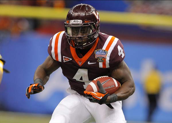 Virginia Tech Hokies running back David Wilson